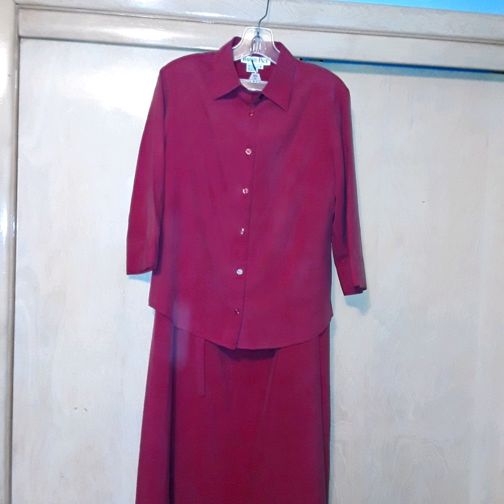 Barry Pace silk dress (blouse and skirt)